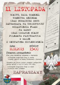 Gmina Brusy zaprasza na obchody Święta Niepodległości!